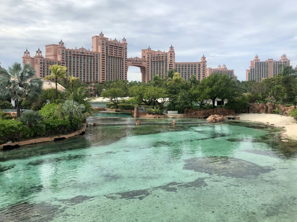 The iconic Atlantis Paradise Island in Nassau, ranking high among best caribbean resorts for families