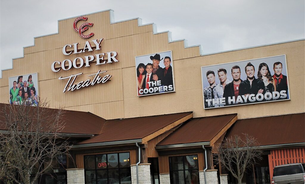 Clay Cooper Theatre in Branson, Missouri, live family entertainment for budget trips