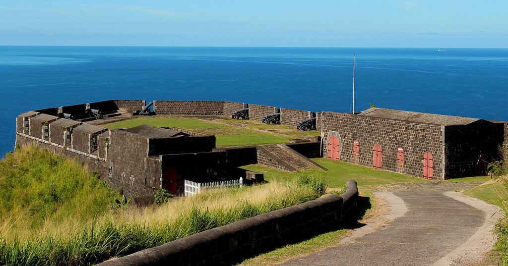 Brimstone Hill Fortress in St. Kitts, a historic site on one of the best islands in the caribbean 