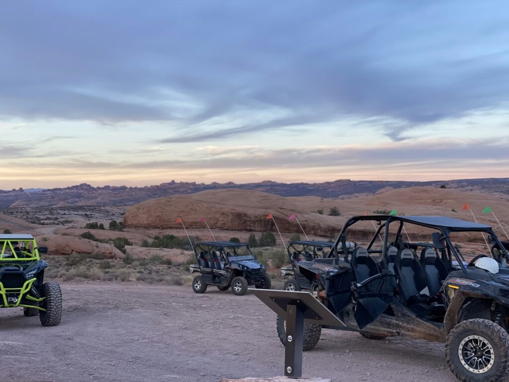 Off-road vehicles in Moab, Utah for affordable US family adventure trips