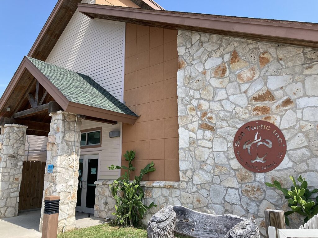 Sea Turtle Inc entrance, educational stop for family vacation ideas in Texas