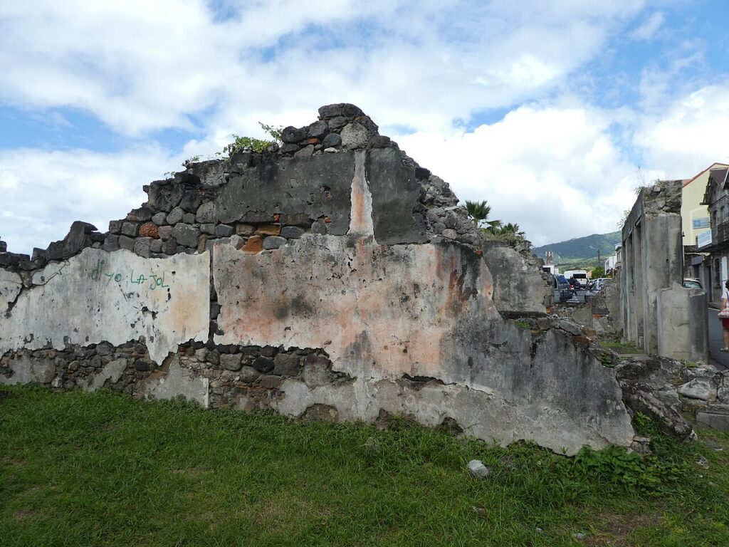 Historic stone ruins in St. Pierre, Martinique, adding charm to the best islands in the caribbean 