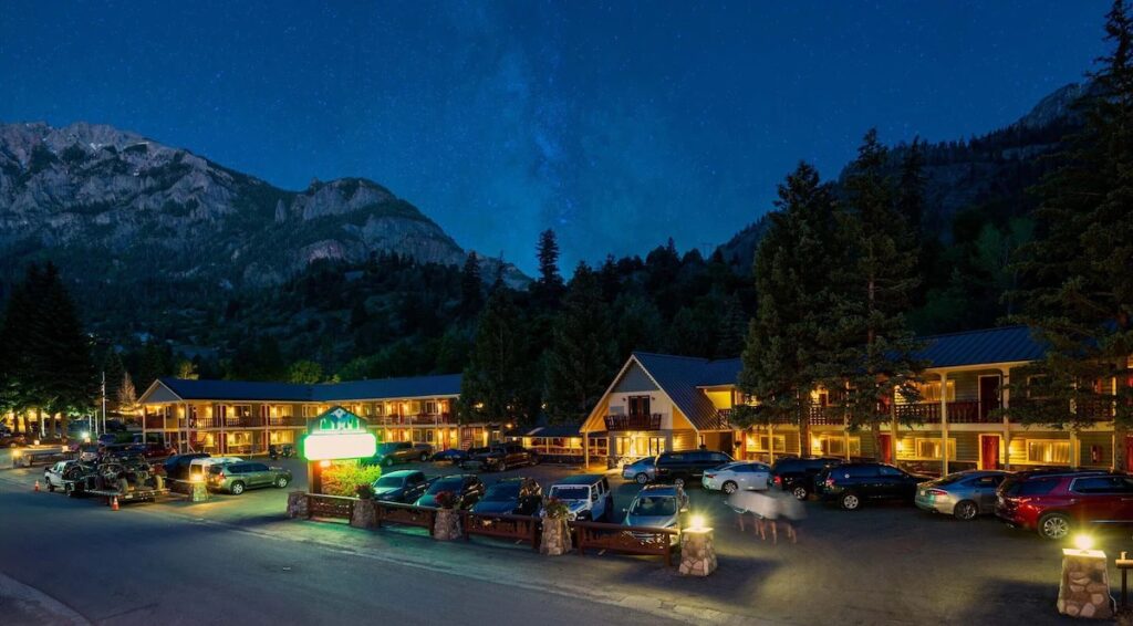 Best Places to Stay in Colorado: 7 Areas & 21 Hotels (2026) Evening view of The Lodge at Breckenridge in Breckenridge, one of the best places to stay in Colorado.