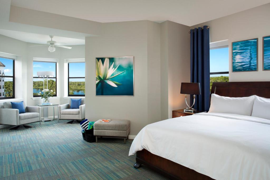 Spacious two bedroom suite interior at popular orlando inclusive resorts.