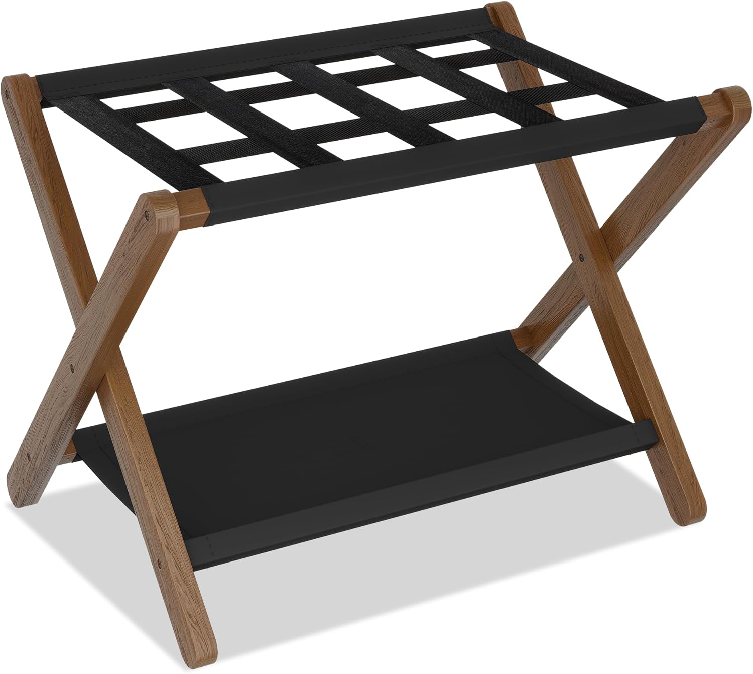 8. Heybly Bamboo Luggage Rack