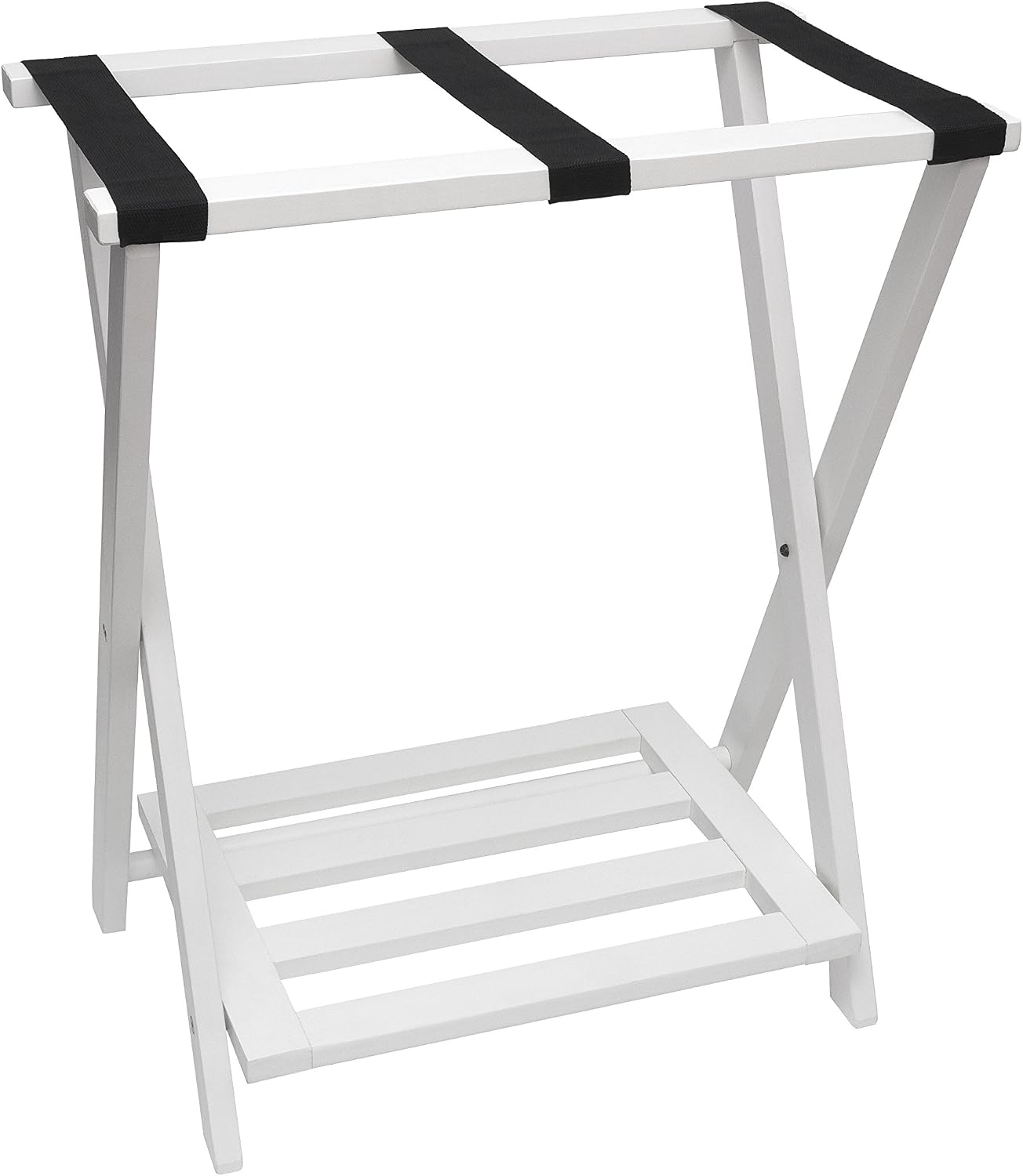 7. Lipper International Folding Luggage Rack