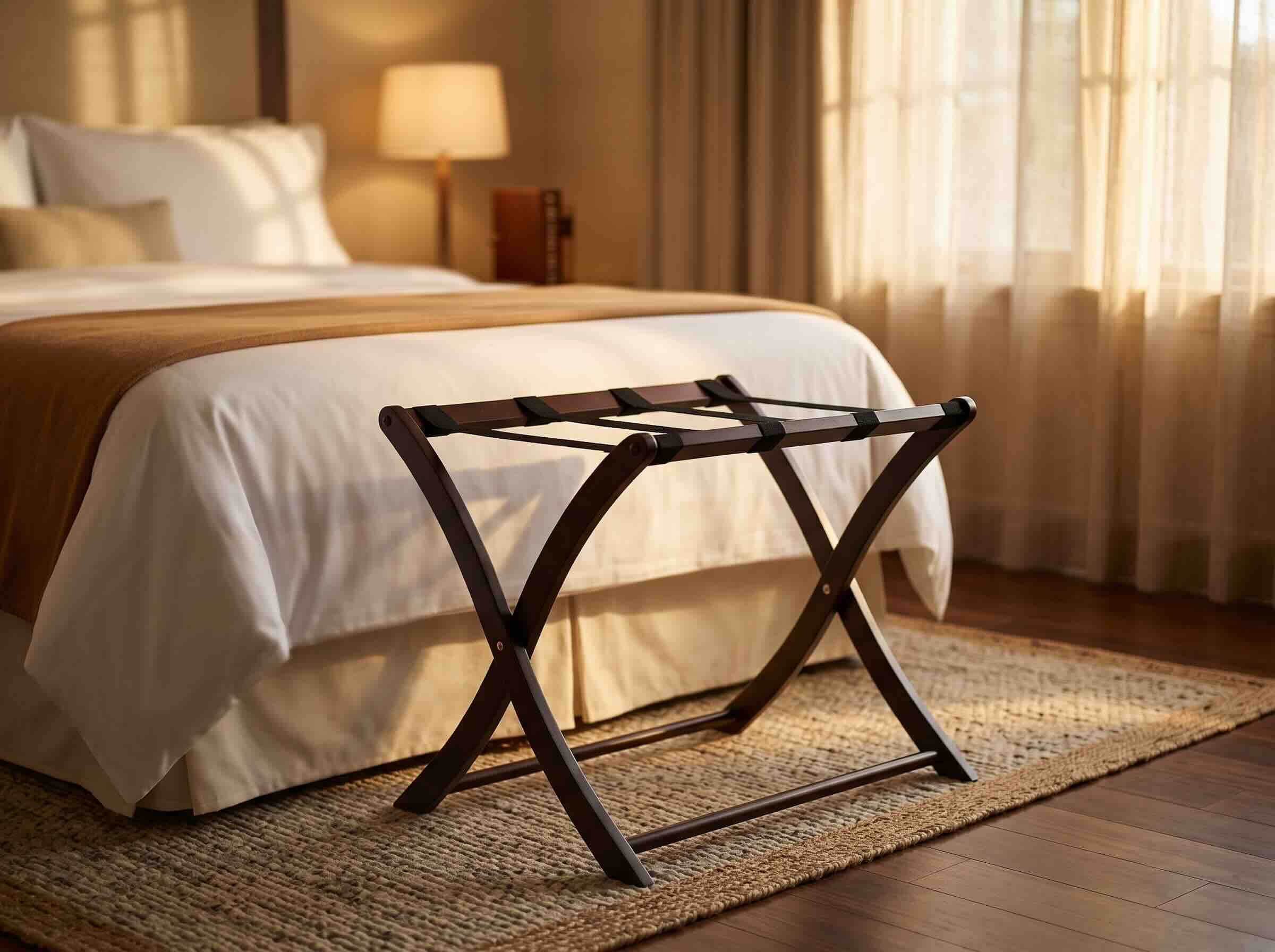 2. Winsome Wood Luggage Rack
