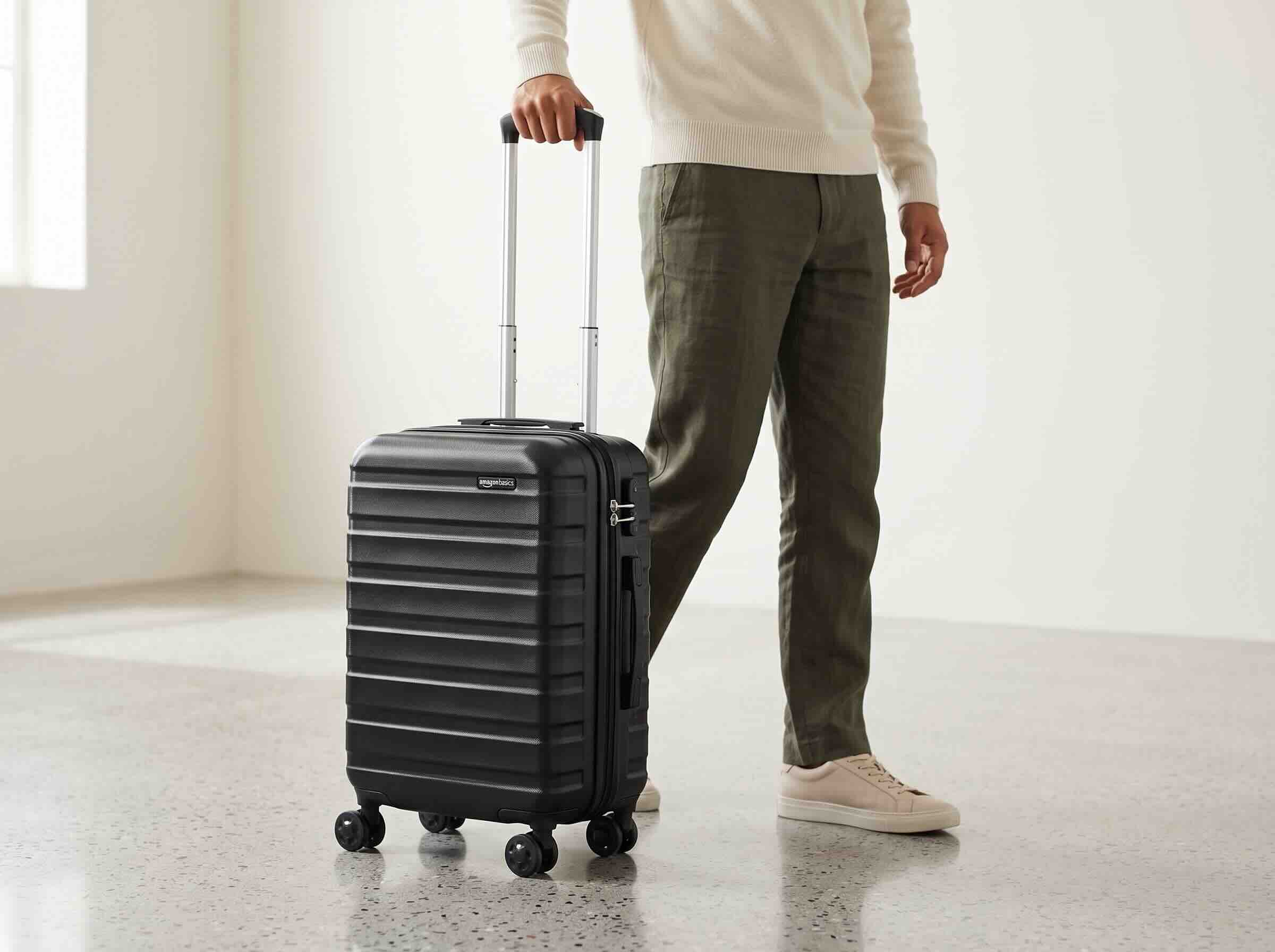 8. Amazon Basics 21-Inch Hardside Carry-On