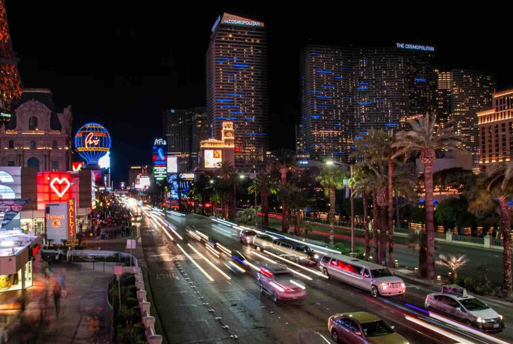 Aria Las Vegas Parking (2026): Self-Park, Valet, Fees & Who Parks Free The Las Vegas Strip at night. - Source: Unsplash