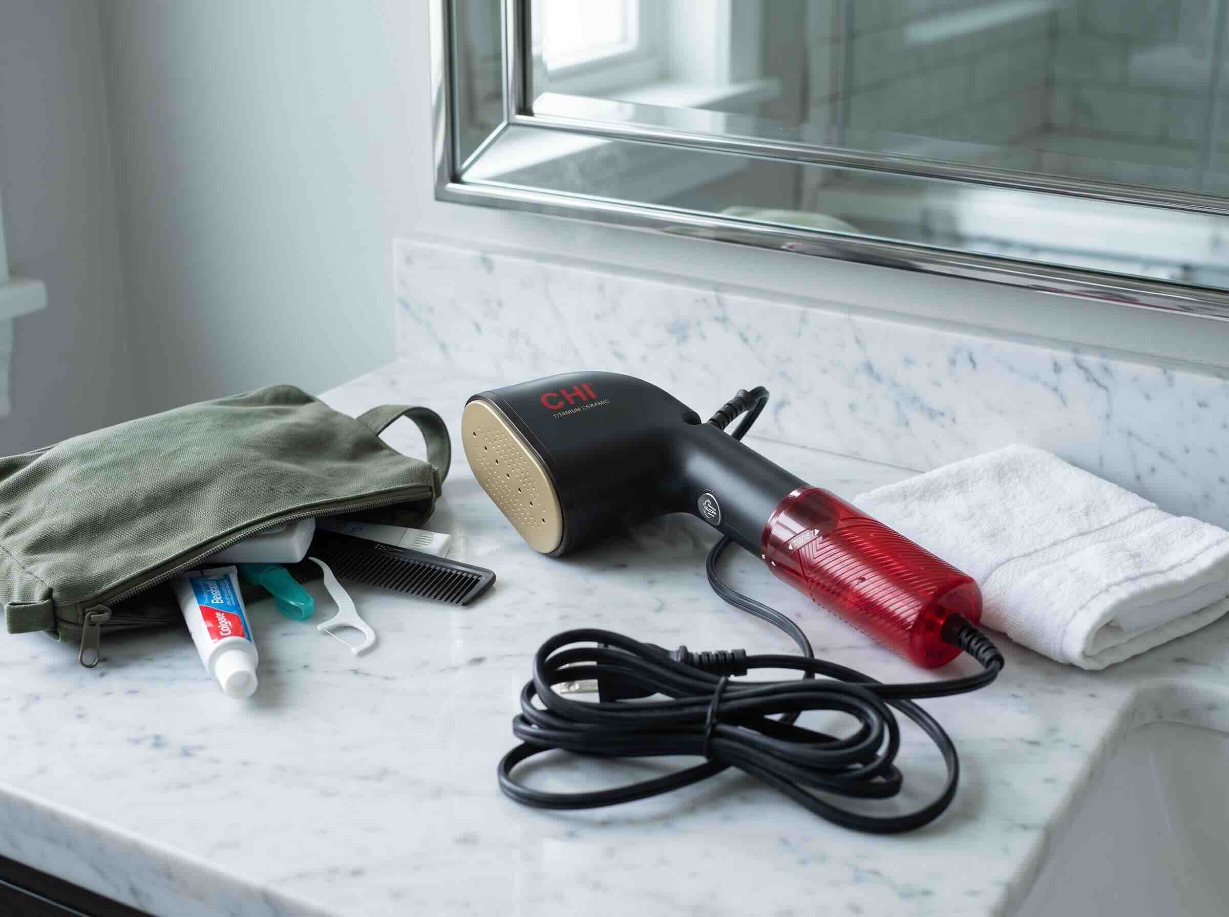10. CHI Collapsible 2-in-1 Travel Steamer