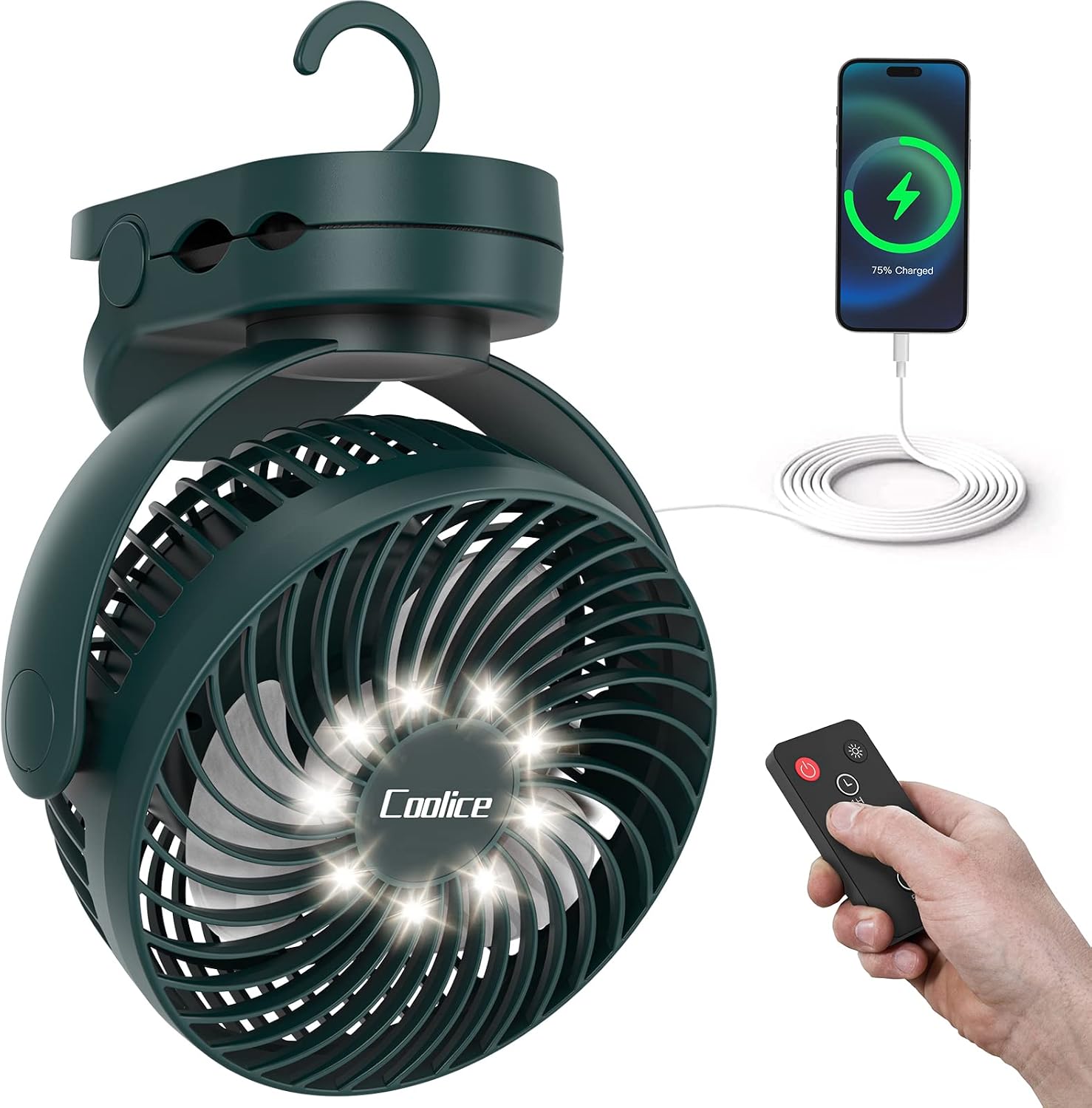 5. Coolice Camping Fan
